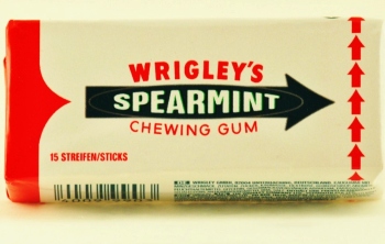 Жевательная резинка Wrigley's-Spearmint.