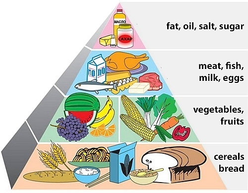 Пирамида видов еды в мире